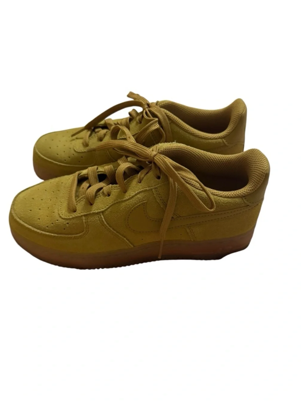 Nike mustard yellow Suede Low-Top Sneakers